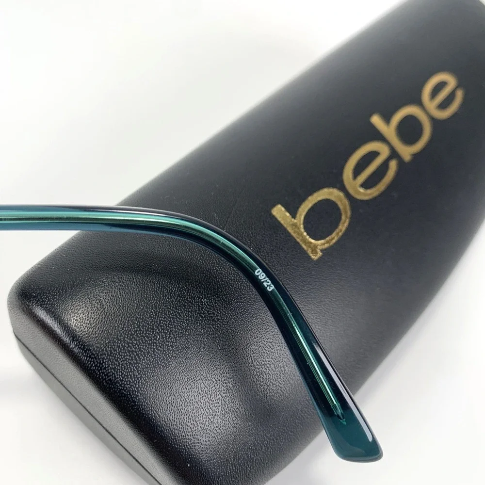 Bebe‎ BB5228 Teal Eyeglass Frames Women's Prescription Glasses w/ Original Case